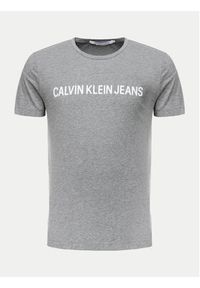 Calvin Klein Jeans T-Shirt Core Institutional Logo J30J307855 Szary Regular Fit. Kolor: szary. Materiał: bawełna #4