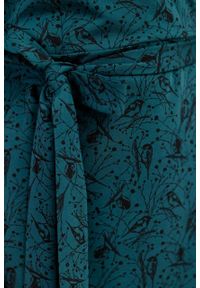 Marie Zélie - Sukienka Filomena Paridae zieleń butelkowa. Typ kołnierza: dekolt kopertowy. Kolekcja: moda ciążowa. Materiał: bawełna, dzianina, materiał, elastan, tkanina, skóra. Typ sukienki: proste, kopertowe. Styl: klasyczny, młodzieżowy #2