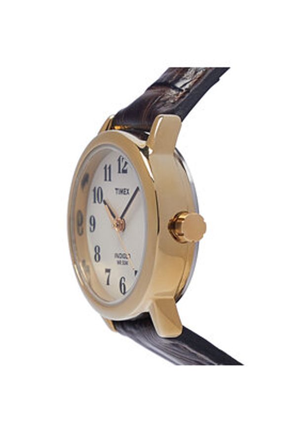 Timex Zegarek Easy Reader T20071 Brązowy. Kolor: brązowy