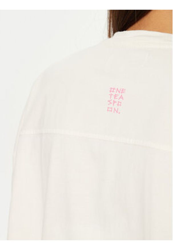 One Teaspoon T-Shirt Angel 26821 Écru Relaxed Fit. Materiał: bawełna