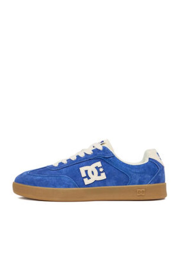 DC Shoes Sneakersy EO-MP40-853SHC Niebieski. Kolor: niebieski. Materiał: skóra, zamsz