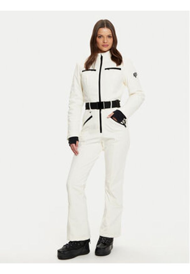 Guess Kombinezon narciarski W4PD1M WH1S0 Écru Regular Fit. Materiał: syntetyk. Sport: narciarstwo