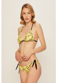 Karl Lagerfeld - Figi kąpielowe. Kolor: żółty. Materiał: materiał, poliamid, elastan #2