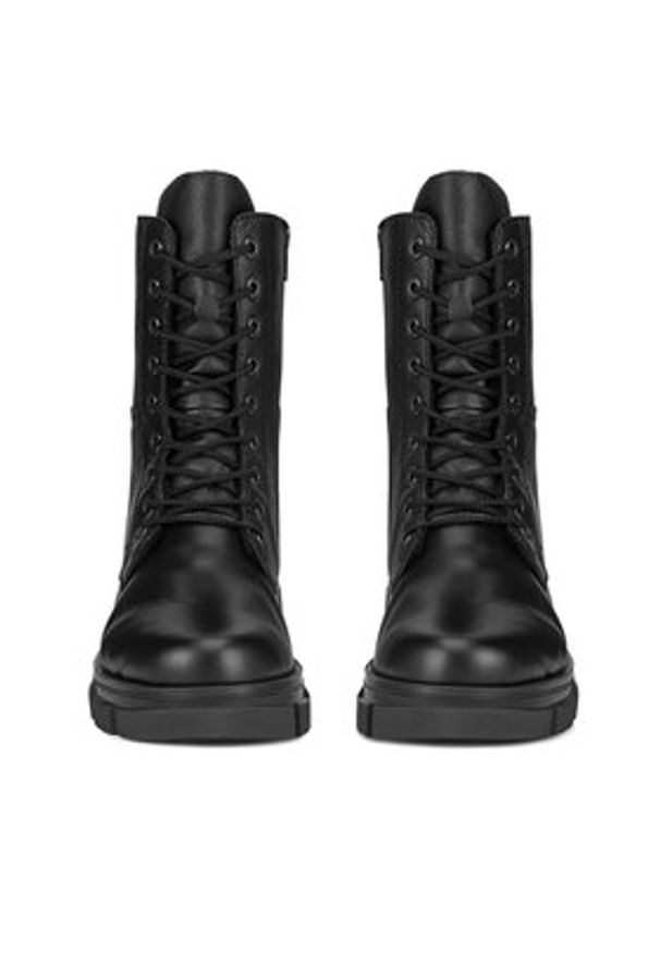 Rieker Trzewiki Y7116-00 Czarny. Kolor: czarny. Materiał: skóra