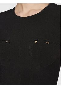 Elisabetta Franchi Sukienka koktajlowa AB-361-31E2-V390 Czarny Slim Fit. Kolor: czarny. Materiał: syntetyk. Styl: wizytowy #3