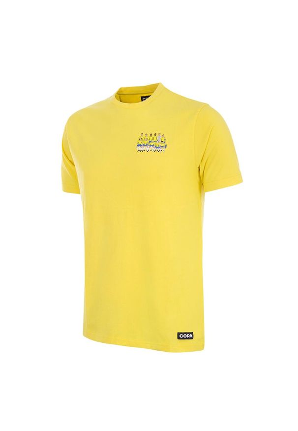 COPA FOOTBALL - Koszulka dla dorosłych - Mistrzowie Świata Brazylia 2002 Haft - Żółta. Kolor: żółty. Wzór: haft. Sport: piłka nożna
