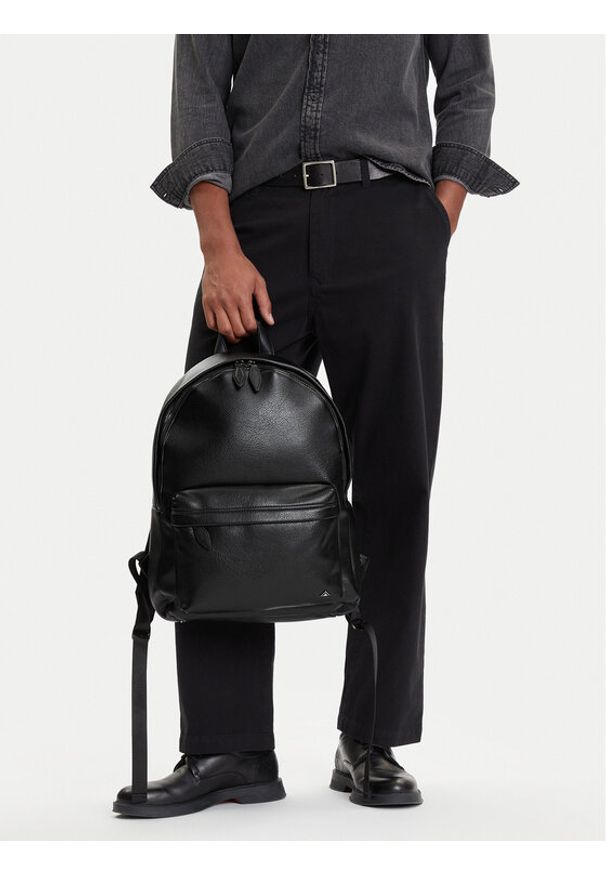 Aldo Plecak Mathao 14076579 Czarny. Kolor: czarny. Materiał: skóra