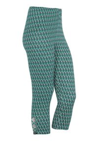 Cellbes Wzorzyste legginsy 3/4 szmaragdowy we wzory female zielony/ze wzorem 42/44. Kolor: zielony. Materiał: guma, jersey. Wzór: aplikacja #1