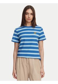 TOMMY HILFIGER - Tommy Hilfiger T-Shirt Logo Embroidery WW0WW48699 Niebieski Regular Fit. Kolor: niebieski. Materiał: bawełna #1