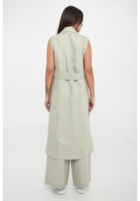 Armani Exchange - Kamizelka damska długa lniana ARMANI EXCHANGE. Materiał: len. Długość: długie #4