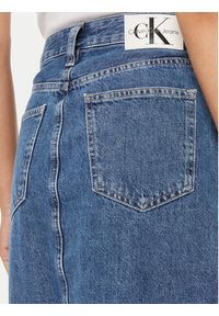 Calvin Klein Jeans Spódnica jeansowa J20J223680 Niebieski Regular Fit. Kolor: niebieski. Materiał: bawełna #4