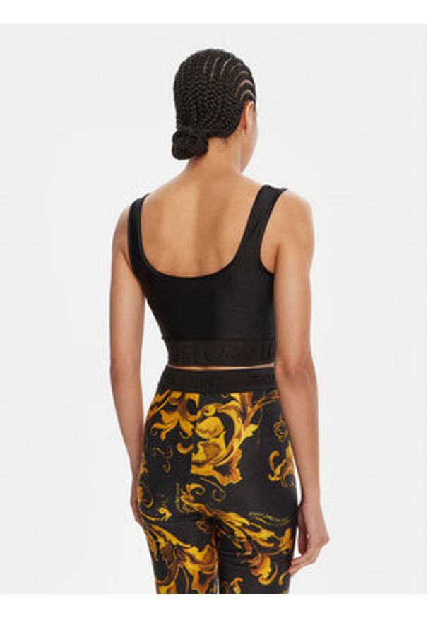 Just Cavalli Top 79PAM204 J0108 Czarny Slim Fit. Kolor: czarny. Materiał: syntetyk