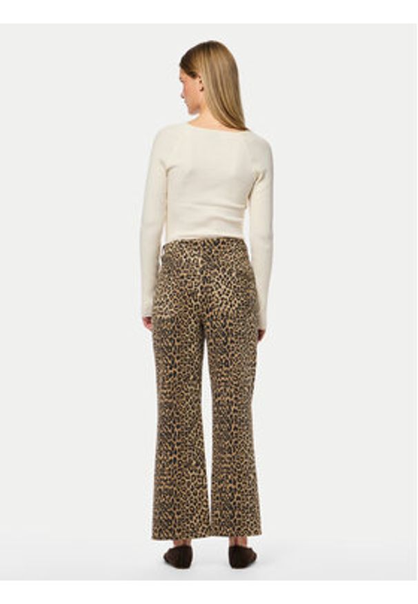Pieces Jeansy Salume 17156943 Brązowy Straight Fit. Kolor: brązowy