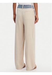 Desigual Spodnie materiałowe 26SWPW28 Beżowy Regular Fit. Kolor: beżowy. Materiał: wiskoza, syntetyk #4