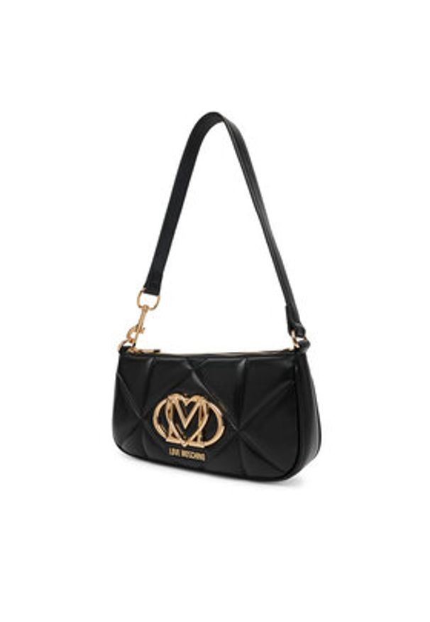 Love Moschino - LOVE MOSCHINO Torebka JC4111PP1OLC0000 Czarny. Kolor: czarny. Materiał: skórzane