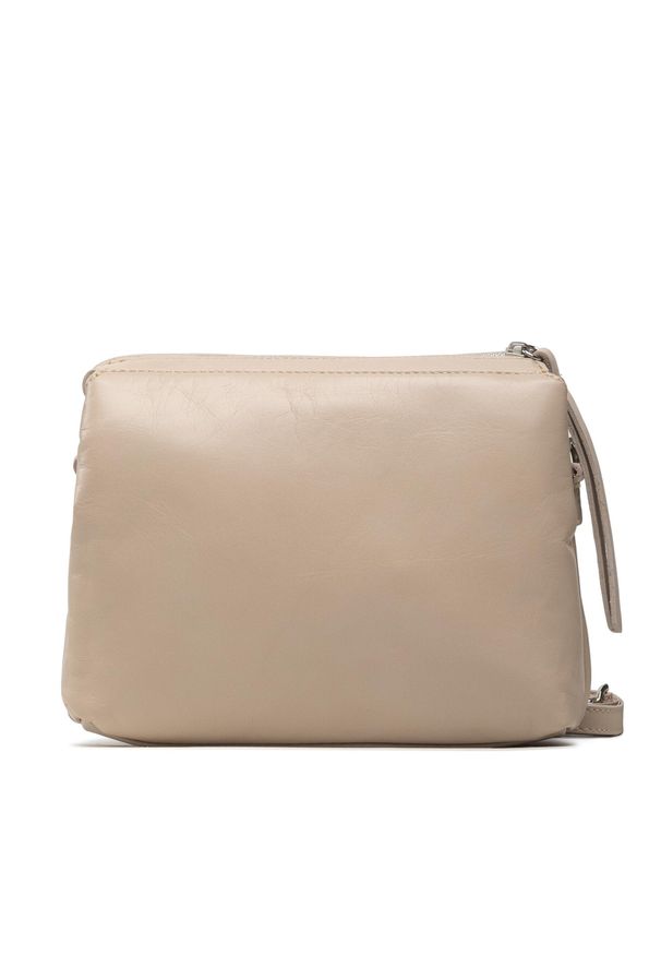 Torebka Creole S10558 Beż D37. Kolor: beżowy. Materiał: skórzane