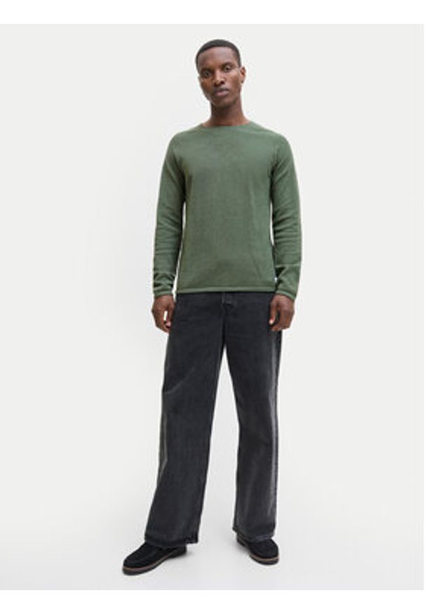 Jack & Jones Sweter Hill 12157321 Zielony Regular Fit. Kolor: zielony. Materiał: bawełna