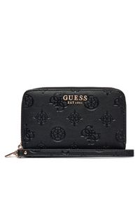 Guess Duży Portfel Damski Laurel II Slg SWPD74 59164 Czarny. Kolor: czarny. Materiał: skóra