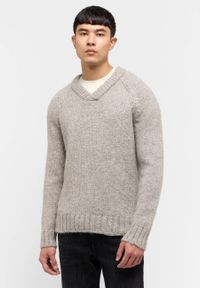 Mustang - Męskie sweter MUSTANG Edmonds Mid Grey Mélange 1015481 4140 #1