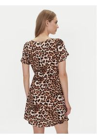 Vero Moda Sukienka codzienna Easy Joy 10307990 Brązowy Regular Fit. Okazja: na co dzień. Kolor: brązowy. Materiał: wiskoza. Typ sukienki: proste. Styl: casual #5