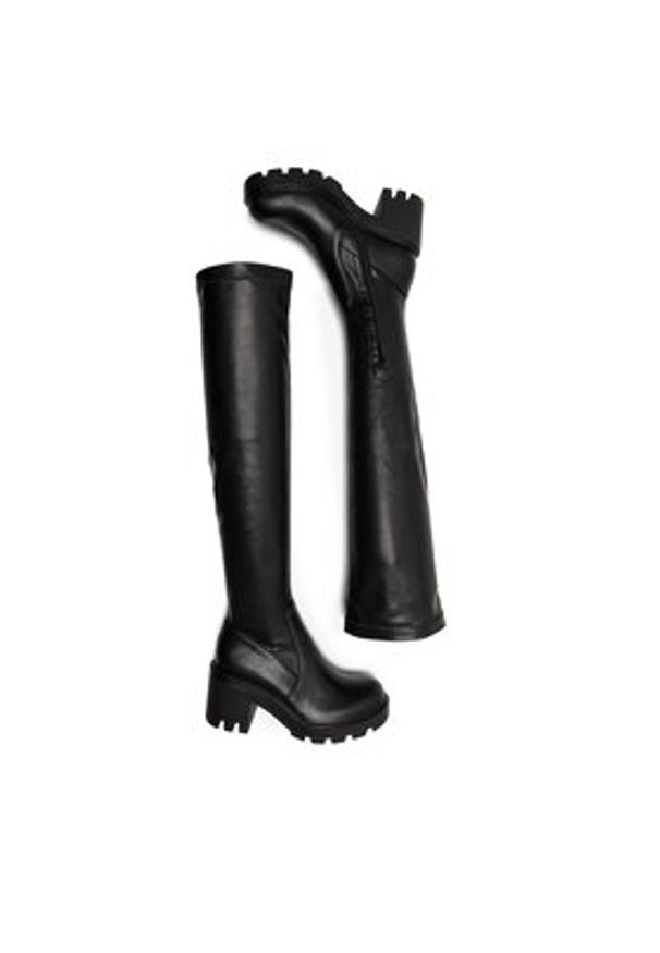 Jenny Fairy Kozaki WS5596-08 Czarny. Kolor: czarny. Materiał: syntetyk