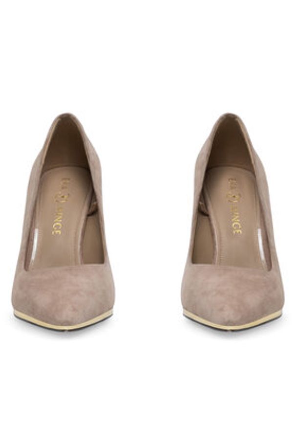 Eva Minge Szpilki JEANNETTE-2508-1-3 Beżowy. Kolor: beżowy. Materiał: zamsz, skóra. Obcas: na szpilce