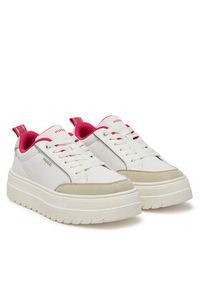 Hugo - HUGO Sneakersy Lyssa Tenn 50536343 Biały. Kolor: biały. Materiał: skóra