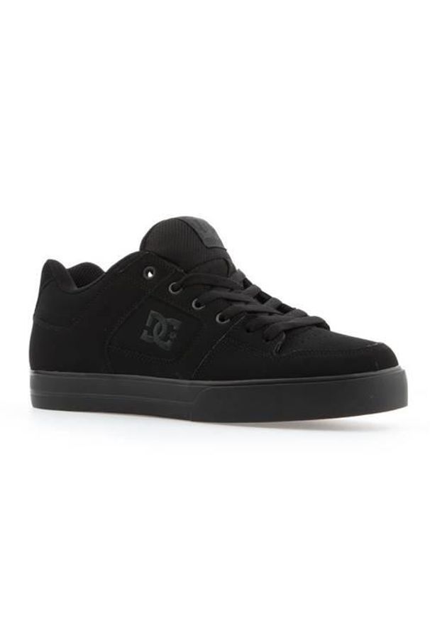 DC Shoes - Buty do chodzenia męskie DC Pure M. Zapięcie: sznurówki. Kolor: czarny. Materiał: skóra. Szerokość cholewki: normalna. Sport: turystyka piesza
