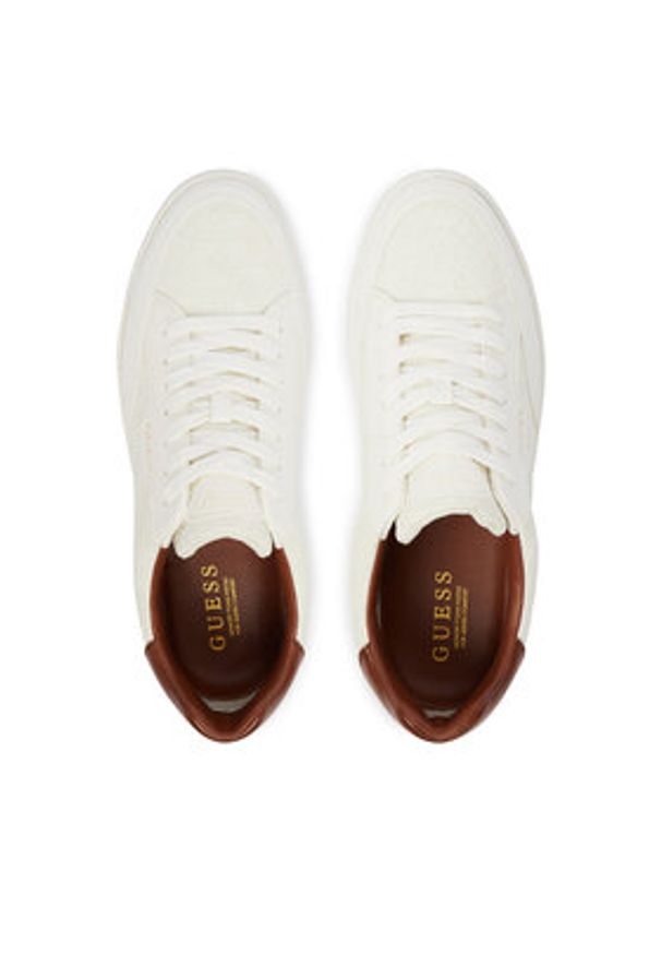 Guess Sneakersy FMJYU2 FAP12 Biały. Kolor: biały. Materiał: skóra