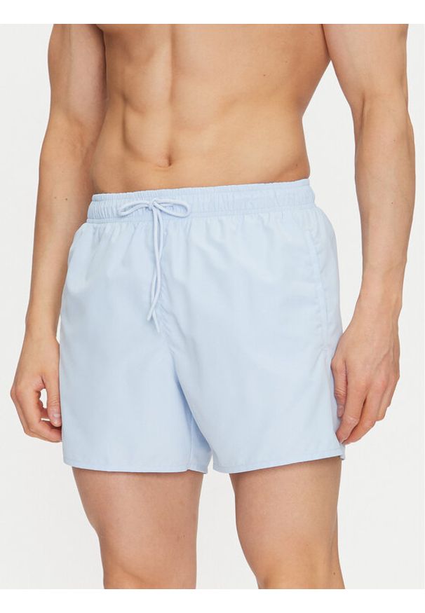 Lacoste Szorty kąpielowe MH6270 Błękitny Regular Fit. Kolor: niebieski. Materiał: syntetyk