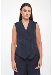 Twinset Milano - Kamizelka damska z haftem TWINSET. Wzór: haft #4