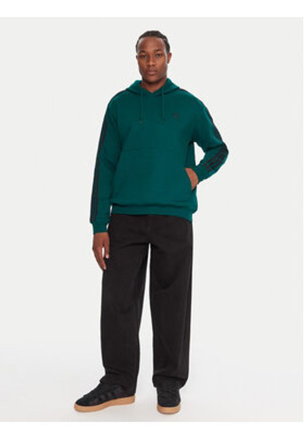 Adidas - adidas Bluza adicolor Classics 3-Stripes JY1378 Zielony Regular Fit. Kolor: zielony. Materiał: bawełna