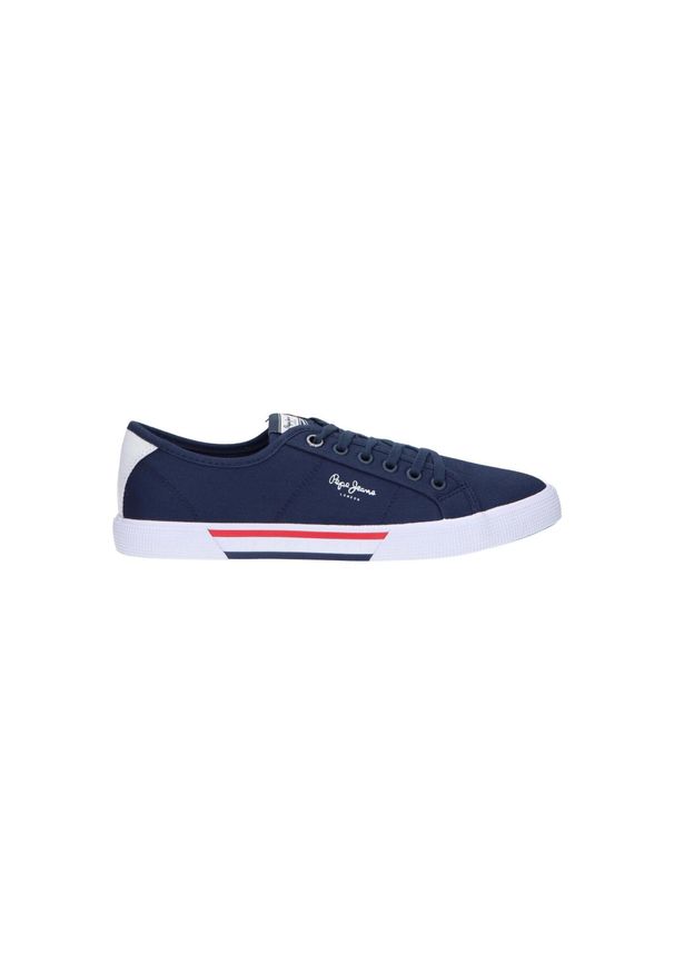 Buty męskie Pepe Jeans Bradyen Basic. Kolor: niebieski
