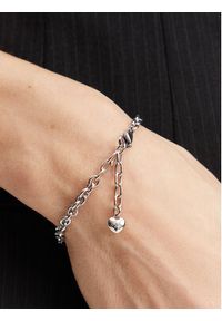 Guess Bransoletka JUBB05 214JW Srebrny. Materiał: metalowe. Kolor: srebrny