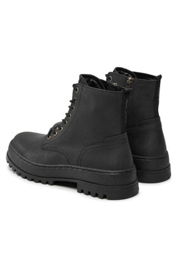 Pepe Jeans Trapery Lincoln PMS50258 Czarny. Kolor: czarny. Materiał: skóra