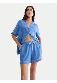Triumph Szorty piżamowe Amourette Jacquard 10227207 Niebieski Regular Fit. Kolor: niebieski. Materiał: wiskoza #2