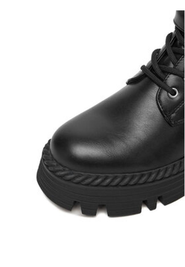 DeeZee Trzewiki KX238825 Czarny. Kolor: czarny. Materiał: materiał