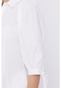 Liu Jo - Sukienka. Kolor: biały. Materiał: tkanina. Typ sukienki: rozkloszowane. Długość: maxi #3