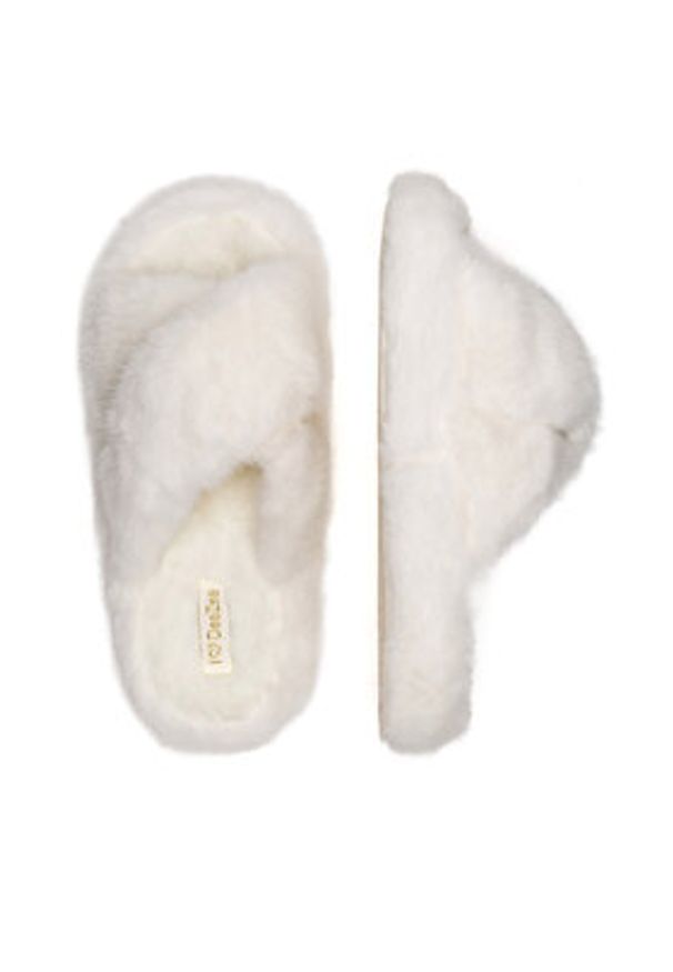 DeeZee Kapcie P4194523 Écru. Materiał: materiał
