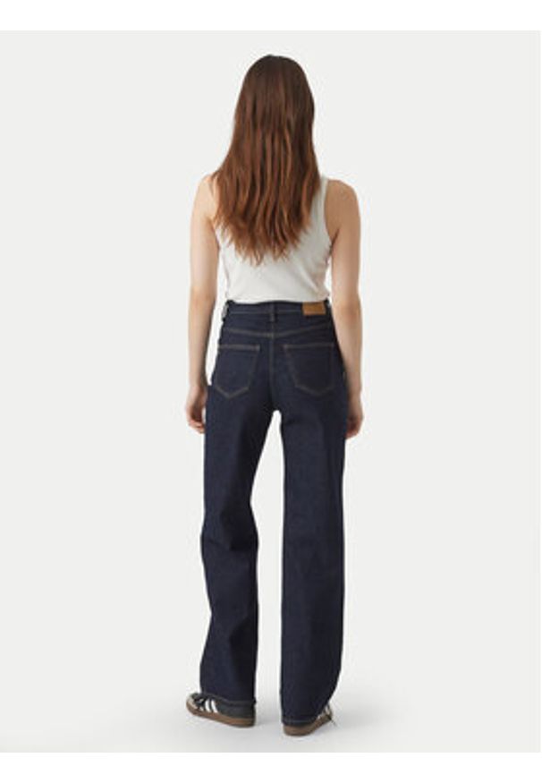 Vero Moda Jeansy Tessa 10297608 Granatowy Wide Leg. Kolor: niebieski