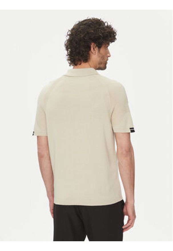 BOSS Polo K_Perform-Max_Pl 50537146 Beżowy Slim Fit. Typ kołnierza: polo. Kolor: beżowy. Materiał: bawełna