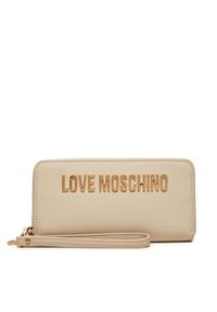 Love Moschino - LOVE MOSCHINO Duży Portfel Damski JC5620PP1LKD0110 Écru. Materiał: skóra