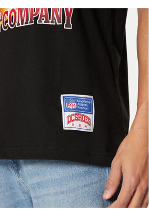 DC Shoes T-Shirt Champion Ring ADYZT05430 Czarny Standard Fit. Kolor: czarny. Materiał: bawełna