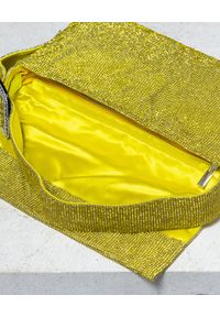 BENEDETTA BRUZZICHES - Żółta torebka na ramię La Monique Lemonade Large. Kolor: żółty. Materiał: jedwab. Wzór: aplikacja #9