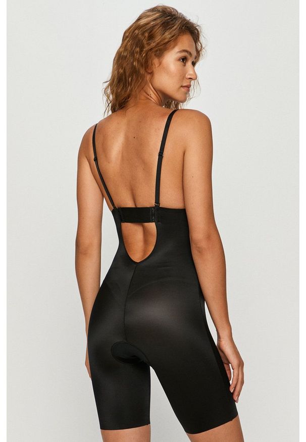 Spanx - Body modelujące Syf Plunge Low-Back Mid-Thigh. Kolor: czarny