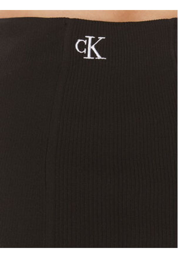 Calvin Klein Jeans Spódnica ołówkowa J20J222007 Czarny Slim Fit. Kolor: czarny. Materiał: syntetyk