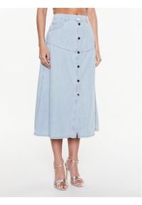 Pinko Spódnica jeansowa Kitesurf 100828 A0MM Niebieski Regular Fit. Kolor: niebieski. Materiał: bawełna, jeans #1