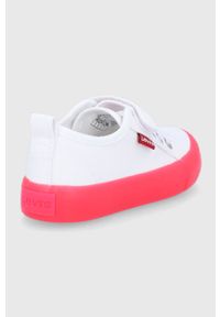 Levi's® - Levi's Tenisówki dziecięce kolor biały. Okazja: na spotkanie biznesowe. Nosek buta: okrągły. Zapięcie: rzepy. Kolor: biały. Materiał: guma. Styl: biznesowy #5