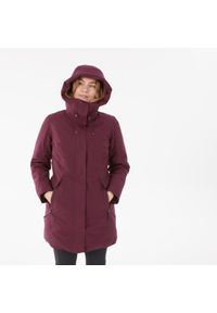 quechua - Parka turystyczna damska zimowa Quechua SH500 -10°C wodoodporna. Okazja: na co dzień. Kolor: czerwony, fioletowy. Sezon: zima. Styl: casual #1