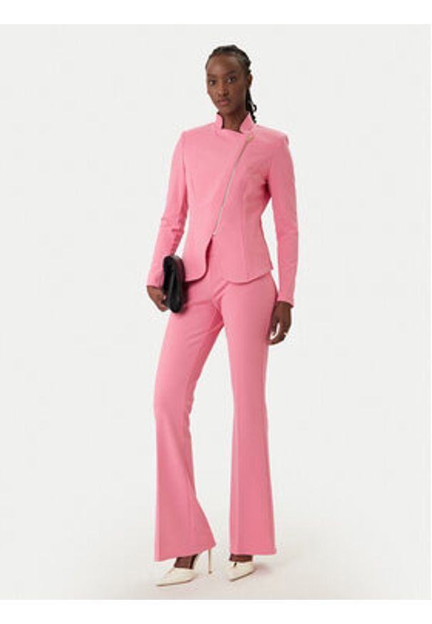 Rinascimento Spodnie materiałowe CFC0127875003 Różowy Straight Fit. Kolor: różowy. Materiał: syntetyk